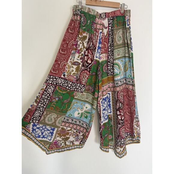 Anthropologie Multicolor Patchwork Wide Leg Pants - Picture 9 of 16